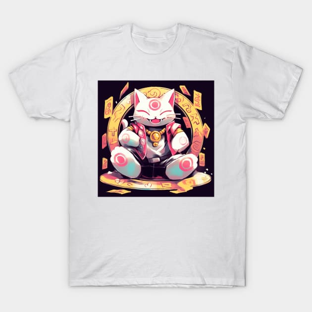 Coin Lucky Fairy Cat T-Shirt by 2088DesignLab